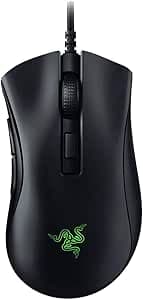 Razer DeathAdder V2 Mini (USB Mouse Gaming for PC, Soli 62g, Optical Switch for Mouse, Speedflex Cable and Chroma RGB Lighting) + Grip Tape (Non-Slip Mouse Stickers)