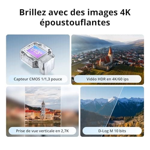 DJI Flip (RC 2 radio control with screen), 4K UHD Follow Me Camera Drone for adults, <249g, 3-axis nacelle, 13km video transmission, Palmar takeoff, 31 min flight time - Image 4