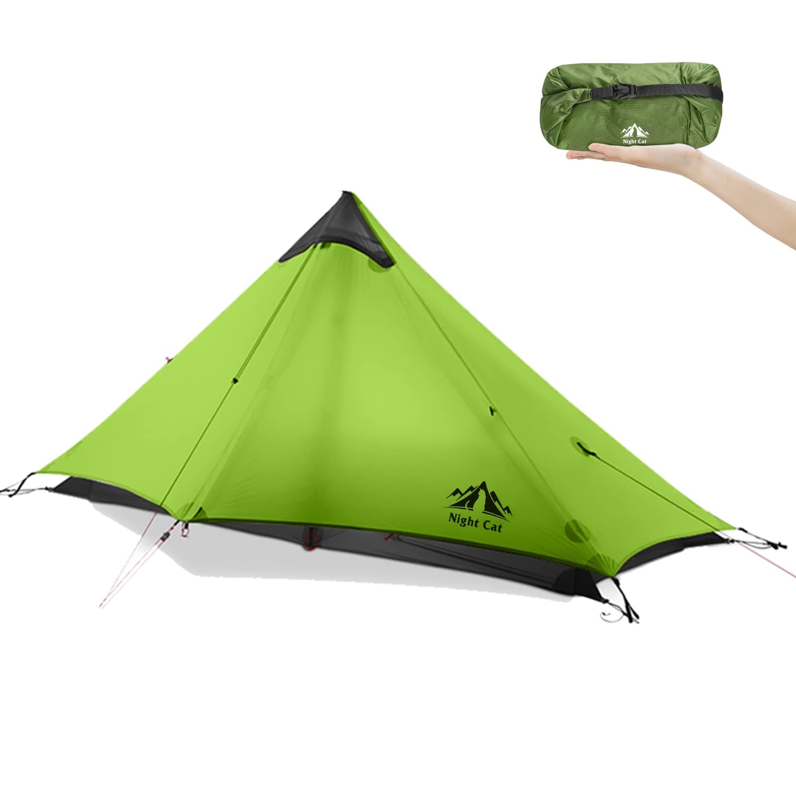 Night Cat Ultra Light Tent: 1 Person Waterproof Lightweight Hiking Tent for Camping Trekking Easy Assembly - Image 1
