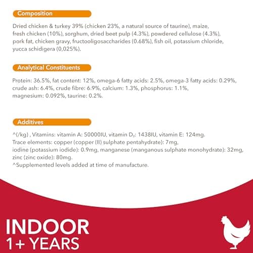 IAMS Advanced Nutrition - Premium Dry Food for Indoor Cats - 100% Complete and Balanced - Tuna - Non-GMO - Artificial Flavour Colouring - Resealable Bag 10 kg - Image 8