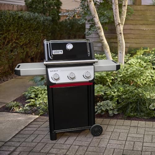 Weber Spirit E-310/3 Burner Gas Grill, Durable Wheels, Grill Retains Even Heat, 51 x 46 cm Cooking Surface Compatible with Weber Works Side Rails, Black/Silver - Image 3