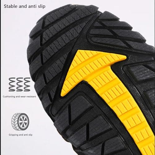 Hiking Shoes Men Women Boots Outdoor Trekking Trail Shoes Non-Slip Walking Shoes Breathable Sneakers, Blue, 42 EU - Image 7