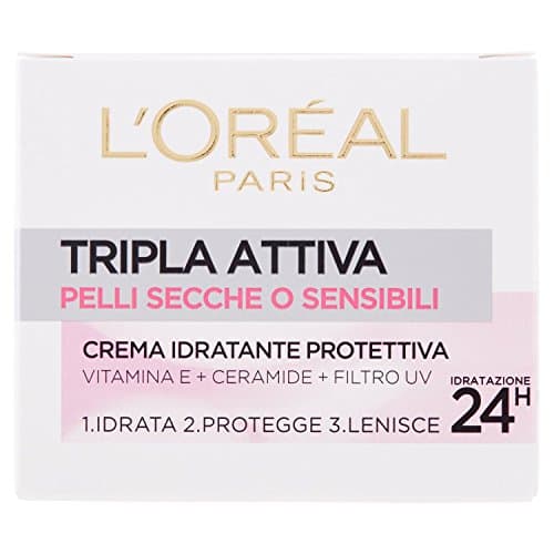 L'Oréal Paris Triple Aciva Crème Hydratante Protectrice pour peaux sèches ou sensibles - 50 ml - Image 3