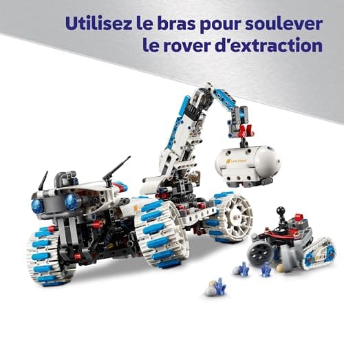 LEGO Technic Véhicule Lunaire Lunar Outpost - Jouet Interactif STEM - Engin Spatial - Bras Rotatif & Panneaux Solaires - Maquette de Robot - Cadeau d'Anniversaire pour Garçon ou Fille dès 10 ans 42211 - Image 7