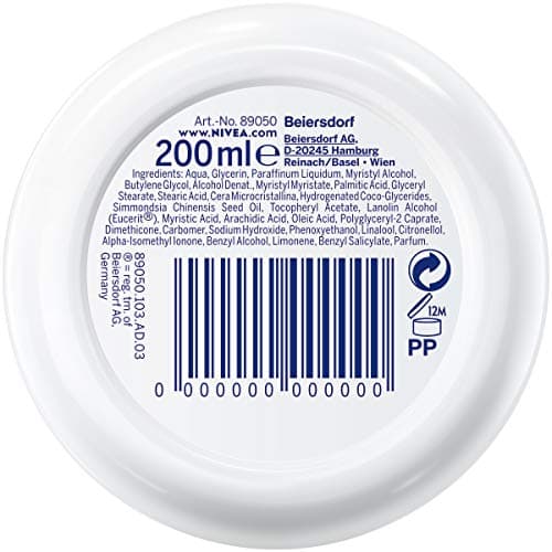 NIVEA Crème hydratante douce rafraîchissante (200 ml), nourrissante avec de la vitamine E et de l'huile de jojoba, crème pour la peau à absorption rapide - Image 3