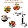 Metal Meat Grinder with Pusher and 3 Stuffing Tubes for Sausages, Durable Extension Fits All KitchenAid Models - Image 4