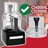 SPARES2GO Replacement Lid Compatible with Magimix CS4200XL CS5200XL Food Processor (Clear with Black Handle) - Image 3