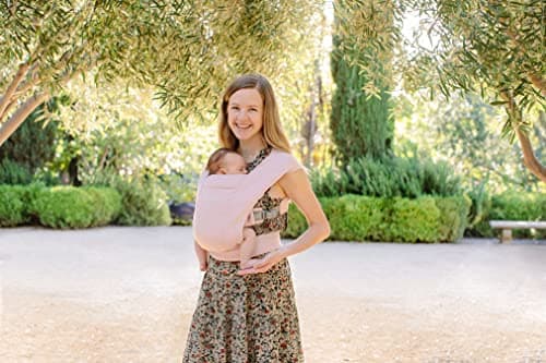 Ergobaby Embrace Baby Carrier Physiological and Ergonomic Extremely Soft, Blush Pink - Image 4