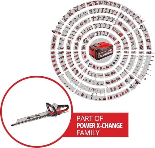 Einhell ARCURRA 18/55 Cordless Hedge Trimmer - Solo Power-X-Change (18V, Cutting Length 55cm, Trimmer Collector) Delivered without Battery or Charger - Image 3