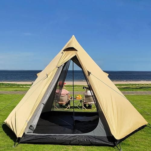 Indiana Camping Tent 4 Person Waterproof Teepee Tent Ultralight Trekking Family Tent - Image 2