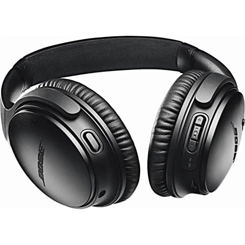 Supra-Aural Bose QuietComfort 35 II Wireless Bluetooth Headphones with Built-in Microphone for Voice Control via Alexa, Black - Image 7