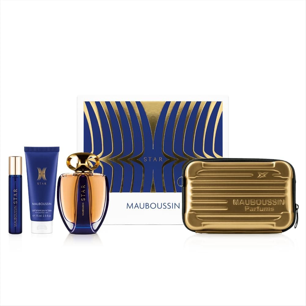 Mauboussin Mauboussin - Coffret Prestige Star : Eau de Parfum 90ml, Lait Corps 75ml, Travel Spray 20ml & Sac Bandoulière