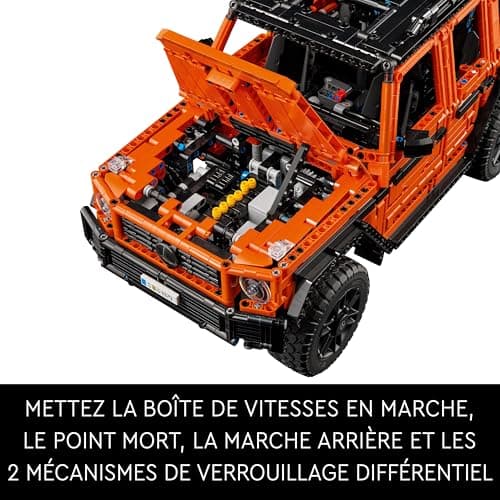 LEGO Technic Mercedes-Benz G 500 PROFESSIONAL Line - Maquette Voiture à Construire pour Adultes - Modèle de Classe G - Idée Cadeau pour les Passionnés de 4x4 et Véhicules de Luxe à Collectionner 42177 - Image 6