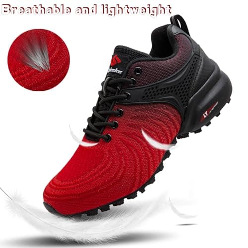 Trail Shoes Men's Running Shoes Men's Hiking Shoes Trekking Outdoor Trainers Non-Slip Breathable Lightweight Walking Shoes - Image 7