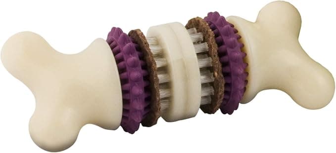 PetSafe - Busy Buddy Bristle Bone (M), Dental Toy with Treat - Dog Toothbrush - Image 1