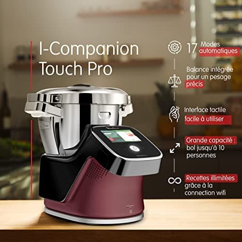 Moulinex, I-Companion Touch Pro, 18 functions, Connected, Integrated Weighing, XL Capacity 10 People, Black, Made in France, HF93E610 - Image 4