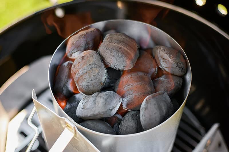 Weber 18450 Coconut-Shell Briquettes (2 kg), Performance for Long and Constant Burning, Ideal for Long Grilling Food, 100% Natural - Image 4