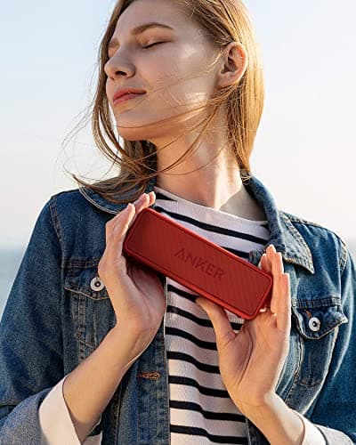 Soundcore Anker 2 Bluetooth Speaker, Powerful Wireless Bluetooth Speaker with Powerful Bass, 24 Hours Battery Life, 20 m Range, Waterproof IPX7 Waterproof and Built-in Microphone - Image 3