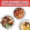 Instant Pot Duo Crispy Effect, 11 in 1 Multicooker - Air Fryer, Slow Cooking, Steaming, Sous Vide, Dehydrator, Dish Warmer and Pastry Function - 5.7 L - Image 6