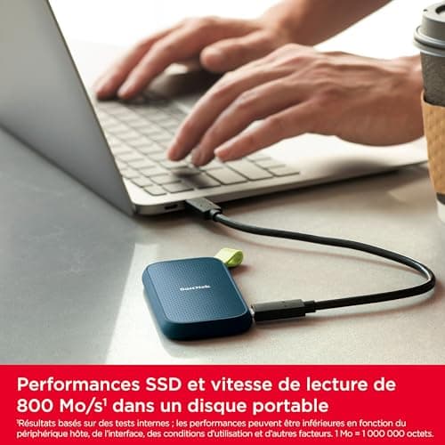 SanDisk Monterey 2TB Portable SSD (External Solid State Drive, Read Speed Up to 800MB/s, Two Meter High Drop Protection, Rubber Notch) - Image 5