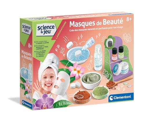 Clementoni | Science & Game Beauty Masks for Kids 8+ | Create Your Own Natural Care | Green & Pink Clay | Candy Beard Flavour | DIY Spa Activity | Educational Cosmetic Box - Image 2