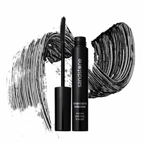 Sandstone Scandinavia Mascara Intense pour Yeux Sensibles - Hypoallergénique & Vegan - Anti-Bavures - Allongeant & Séparateur - Sans Parfum (Noir) - Image 6