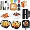 Silicone Air Fryer Mould for Ninja Double Stack XL 7.6L-17 Pieces Air Fryer Accessories for Ninja SL300EU, Accessories- Mould Bread, Grid Racks etc - Image 3