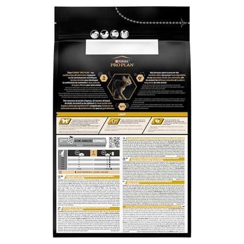 PURINA PRO PLAN | Light | Overweight and/or Overweight Adult Cat | Low Fat Dry Food to Help Weight Loss | Turkey | Bag | Pack of 1 x 3 kg - Image 5