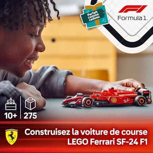 LEGO Speed Champions Voiture F1 Ferrari SF-24 - Jeu de Construction avec véhicule de Course - Inclut minifigurine Collector de Pilote de Formule 1 - Idée Cadeau pour garçon ou Fille 77242 - Image 3
