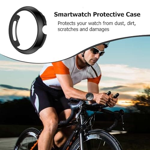 Google Pixel Watch 4 45mm Case with Screen Protector, Ultra-Thin Scratch Resistant Protective Case Compatible with Google Pixel Watch 4 - Black - Image 6