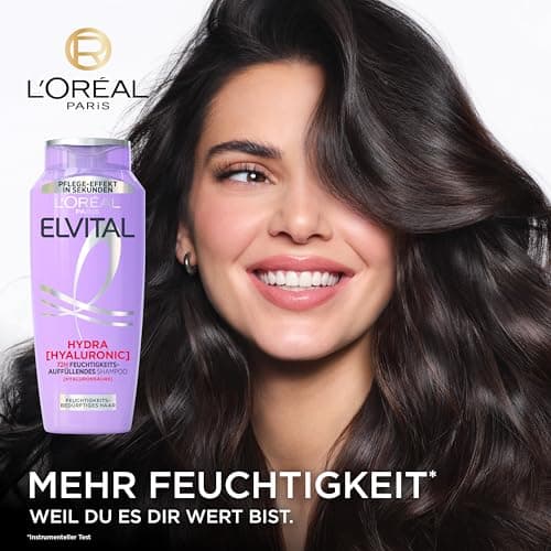 L'Oréal Paris Elvital Hydra Hyaluronic Hydration Shampoo XXL for Shiny and Healthy Hair, with Hyaluronic Acid for Hydration Boost, 1000 ml - Image 4