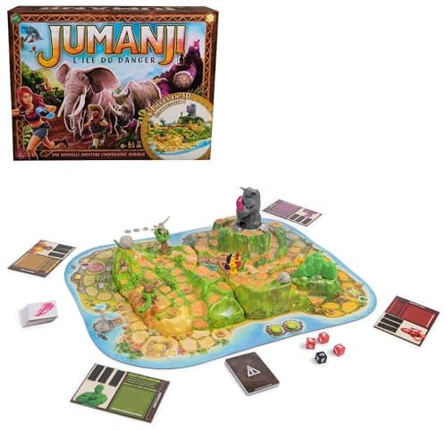 JUMANJI The Island of Danger - Jumanji 3D Game - Board Game with Many Challenges - Jumanji Movie Atmosphere - Family Board Game - French Version - Child Game 8+ Years and Above - Image 2