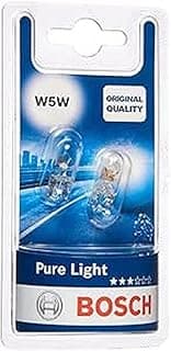 Bosch Bosch W5W Pure Light lampes auto - 12 V 5 W W2,1x9,5d - 2 ampoules