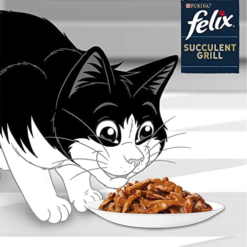 Felix | Succulent Grill | Complete Food for Adult Cats | Mixed Selection: Chicken, Beef, Salmon, Tuna | In Sauce | Single Serving | 80x80g - Image 6