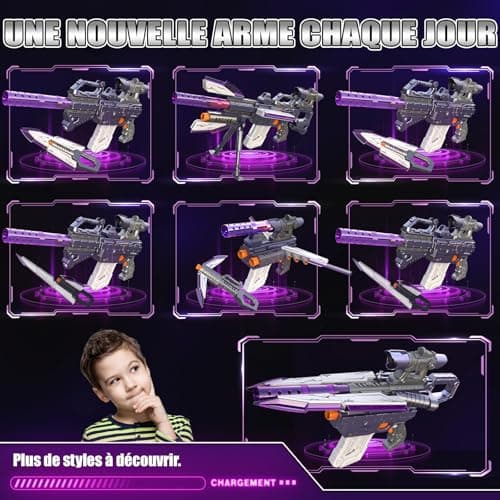 Electric Toy Gun for Nerf Sniper, 100+ Styles Automatic Foam Blaster Toy with Sight and 100 Darts, Child Toy Gift for Boys 6-12 Years - Image 4
