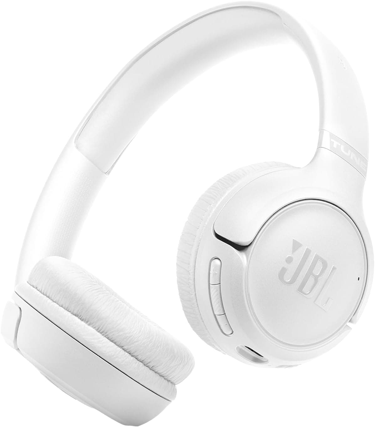 JBL Tune 530 BT, Casque Audio sans Fil, léger et Confortable, Bluetooth 6.0, autonomie jusqu'à 76 h, Charge Rapide, Design Pliable, Son JBL Pure Bass, Google Fast Pair, Microsoft Swift Pair, Blanc - Image 1