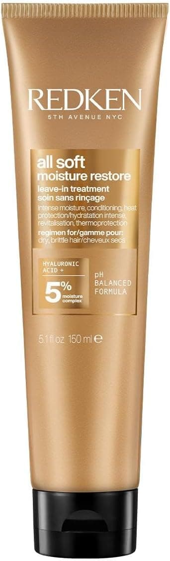 REDKEN - Leave In All Soft - Leave-In Thermoprotective Treatment - Moisturizes & Retains Moisture for up to 72 hours - 10x More Moisturized Hair* - Dry to Coarse Hair - 150ml - Image 1
