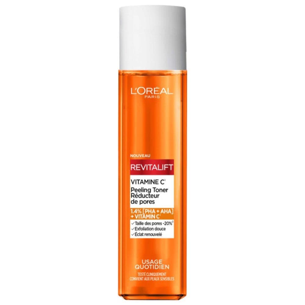 L'Oréal Paris - Gentle Exfoliator - Pore-Reducing - Vitamin C Enriched Formula - Tightens Pores and Brightens Complexion - All Skin Types - Revitalift - 180ml - Image 1