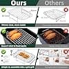 Air Fryer Stackable, 2 Pcs Air Fryer Accessories Hot Dual Zone, Air Fryer Accessories 304 Stainless Steel Compatible with Ninja Foodi Dual, Cosori Twinfry and Others - Image 3