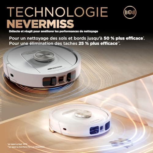 Shark PowerDetect Robot Washer Vacuum Cleaner - 60 Day Self-emptying Base Cleaner - 3D Navigation LiDAR - WiFi/App - 1 Anti-Odor Cartridge, 3 Standard Pads and 1 Anti-Microbial, 1 Brush - White - Image 4