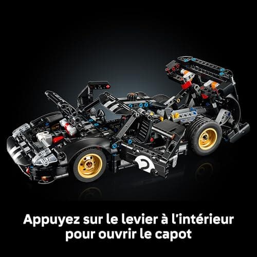 LEGO Technic La Voiture de Course 1966 Ford GT40 MKII - Maquette Collector pour Adulte - Set Mécanique avec Moteur V8, Superbes Couleurs & Accessoires - Cadeau pour Fans de Sport Automobile 42223 - Image 5