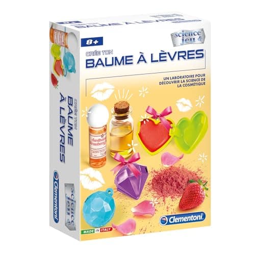 Clementoni | Science & Jeu – Create Your Lip Balm for Children 8+ | DIY Cosmetic Box with Strawberry Aroma | Home Beauty Science Game | Family Activity for Girls | Creative Kit - Image 4