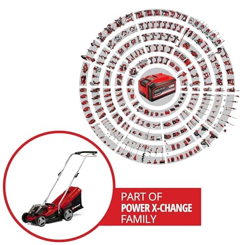 Einhell GE-CM 36/33 Li Kit Cordless Lawnmower - Power X-Change (36 V, 33 cm Cutting Width) Comes with 2 x 2.5 Ah Batteries and 2 Chargers - Image 3