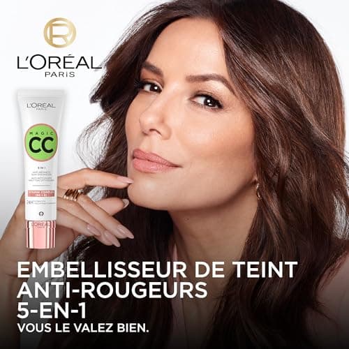 L'Oréal Paris - CC Crème 5-in-1 - Universal Anti-Redness Cream - Enriched with Vitamins B5 and E - Hydration 24H - Sensitive Skin & Oily Skin - Magic CC Cream - Universal Shade - 30 ml - Image 3