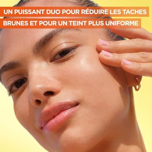 Garnier Skin Active - Coffret Sérum Jour Anti-Taches Brunes + Sérum Nuit Booster d’Éclat - Soins Visage Enrichis en Vitamine C - Vegan & Cruelty Free - Tous Types de Peaux - 2 x 30 ml - Image 4