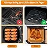 Baking Paper for Ninja 10.4L 200pcs Baking Paper Air Fryer Paper Baking Liner Food Grade 10.4L Dual Zone 5.2L Greaseproof Paper for Ninja Foodi Flex AF500EU/AF500EUCP (200) - Image 6