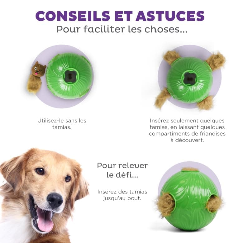 Outward Hound Nina Ottosson by Dog Snuffle N' Treat Ball GRN - Image 5