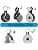 honecumi Wall Mount for Google Home Mini, Wall Mount with Cable Management, Space Saving Wall Sockets for Home Mini Voice Assistant - Stylish Black - Image 3