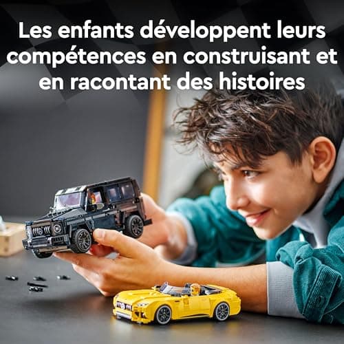 LEGO Speed Champions de Mercedes-AMG G 63 et Mercedes-AMG SL 63 - Véhicules pour Enfants - 2 Sets à Construire avec 2 Minifigurines de Pilotes, Idée Cadeau pour Garçons et Filles dès 10 Ans 76924 - Image 8