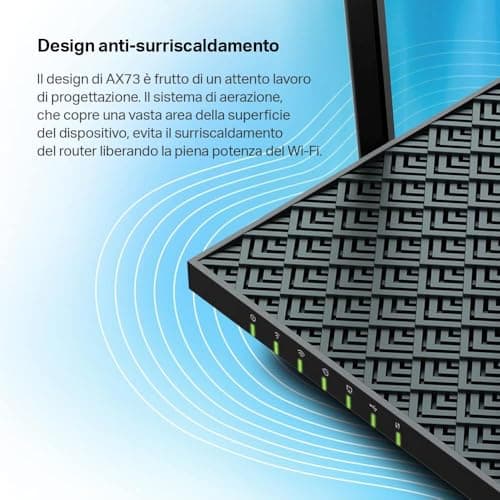 TP-Link 6 AX 5400Mbps Dual-Band WiFi Router, 5 Gigabit Ports, 6 High Performance Antennas, OneMesh, WPA3, Parental Control, 1 USB 3.0 Port, (Archer AX73) - Image 6